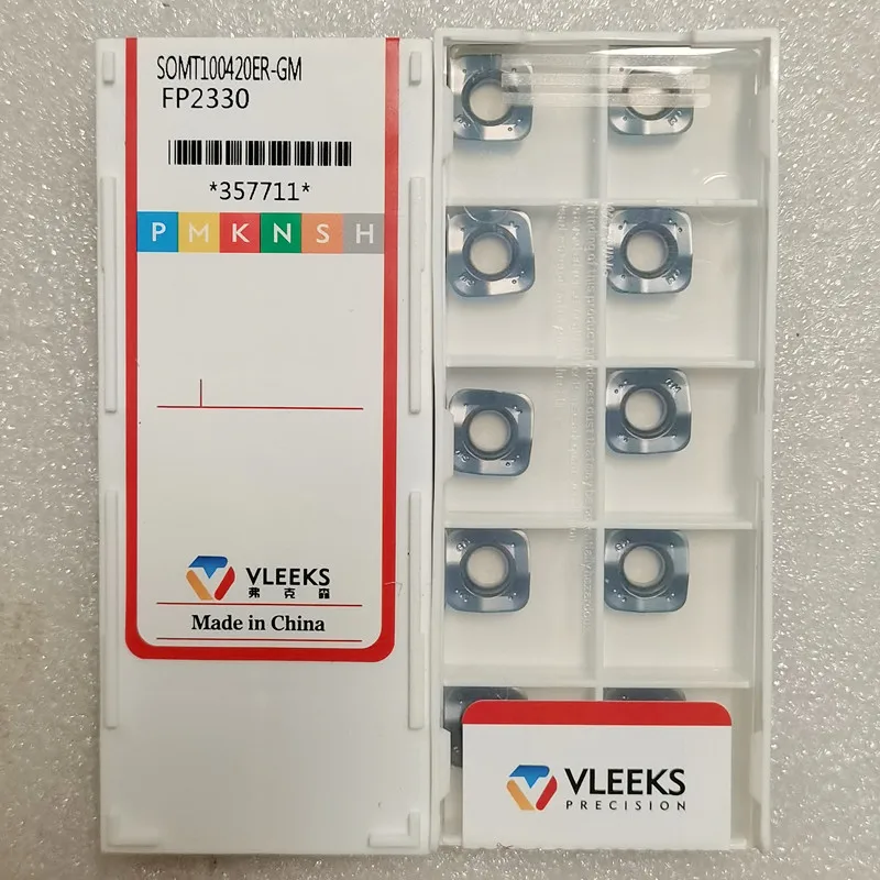 Insertos de fresado de avance rápido de avión de carburo sólido SOMT100420ER Herramientas CNC insertos indexables para acero inoxidable