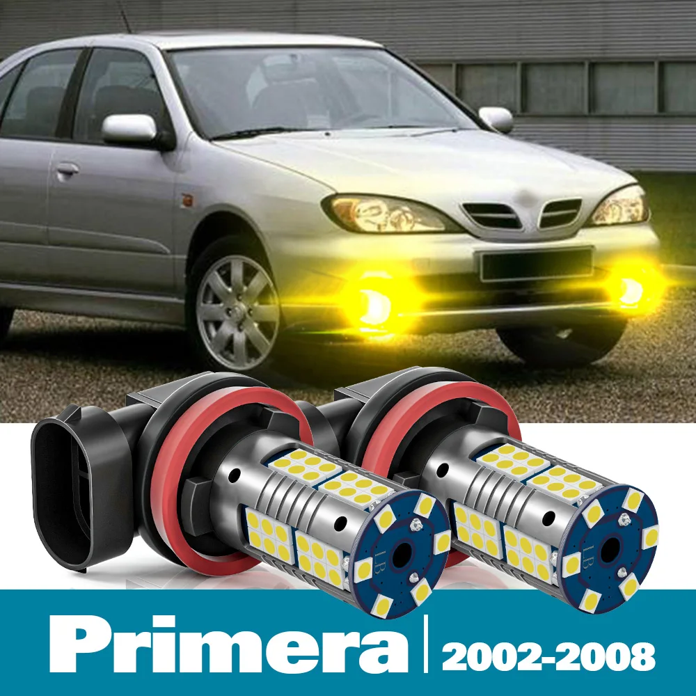 

2pcs LED Front Fog Light For Nissan Primera Accessories 2002-2008 2003 2004 2005 2006 2007