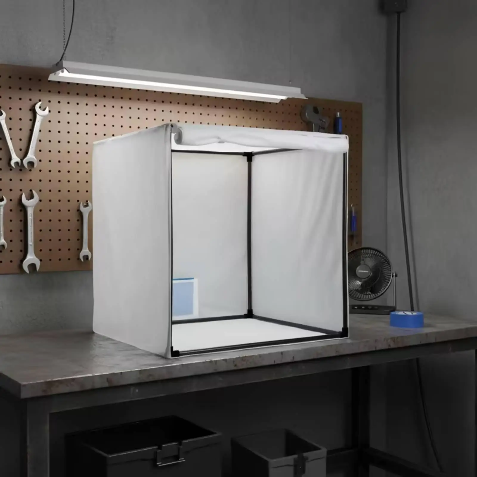 Spray Paint Booth Dust-Reducing Portable Paint Booth Spray Shelter Detachable