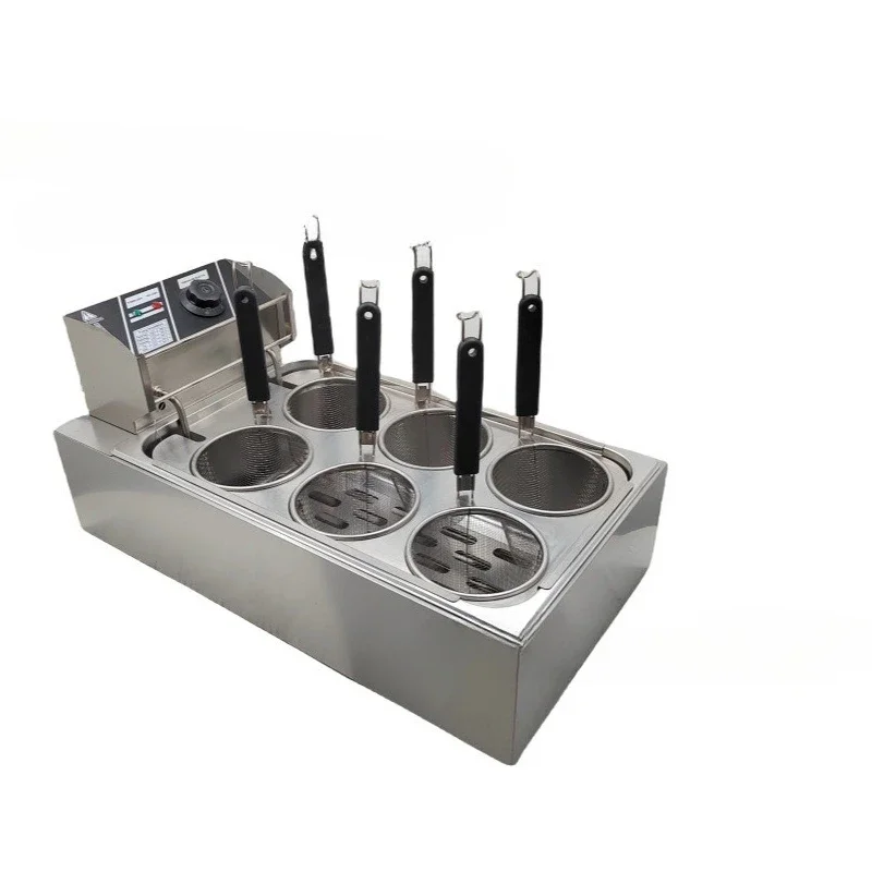 noodle cooking stove 6 holes, noodle cooking machine desktop, Malatang Oden cooking machine, rice noodle wonton dumpling stove