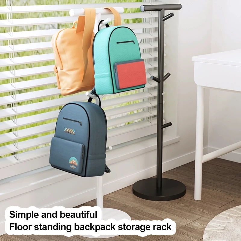 Children Coat Racks Bedroom Children's Backpack Rack Living Room Multipurpose Coat and Hat Shelf Children's Schoolbag Shelves