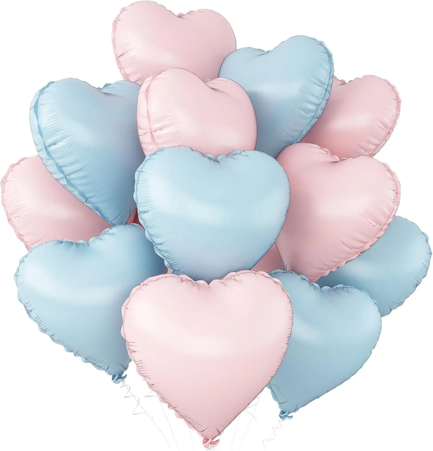 12 Stück 45,7 cm rosa grüne herzförmige Folien-Heliumballons für Babyparty, Hexe, Motto, Geburtstag, Jahrestag, Party-Dekorationen – Detail 13