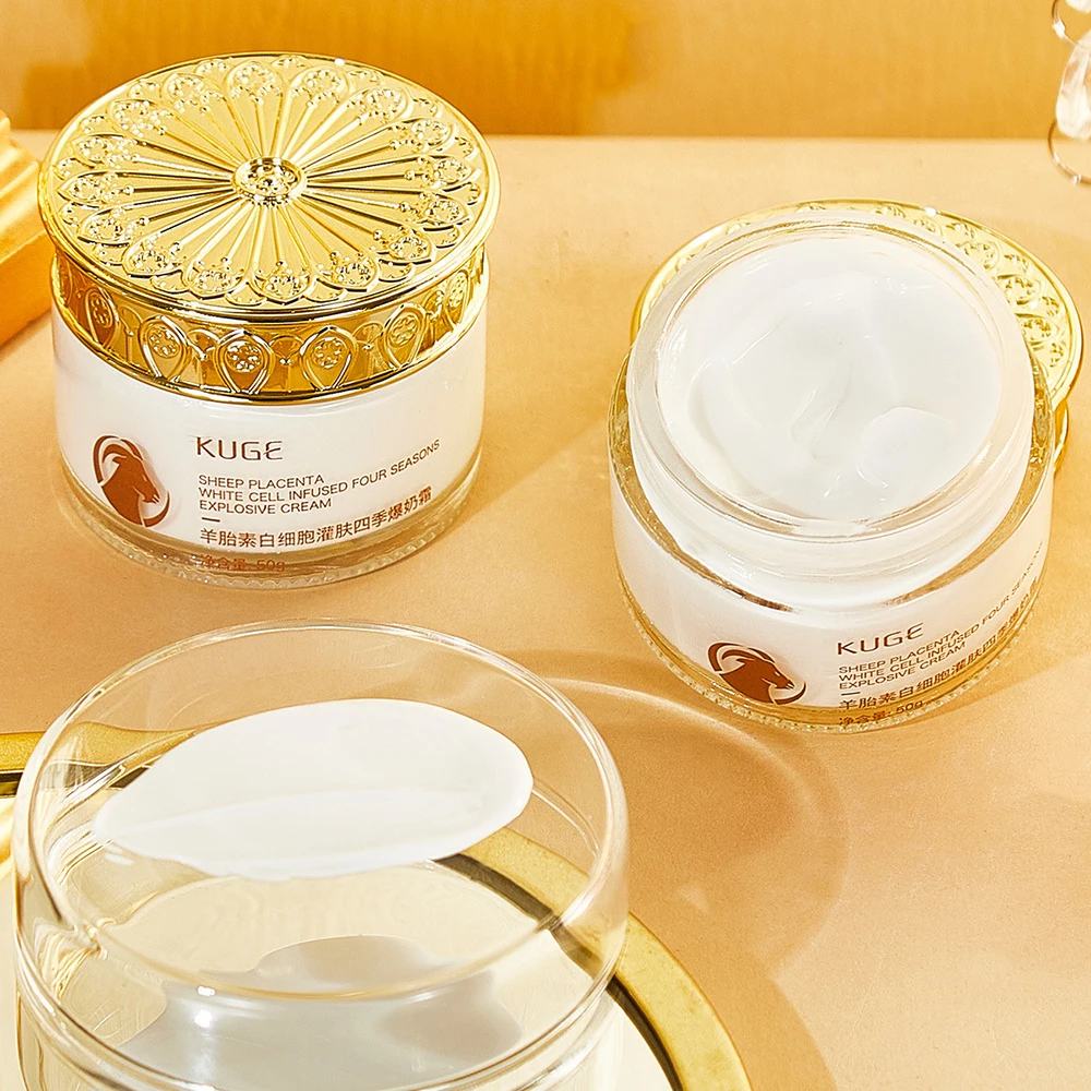 Sheep Placenta White Blood Cell Moisturizing Four Season Beauty Cream Soothe Dry Skin Rejuvenation Face Cream Korea Skincare