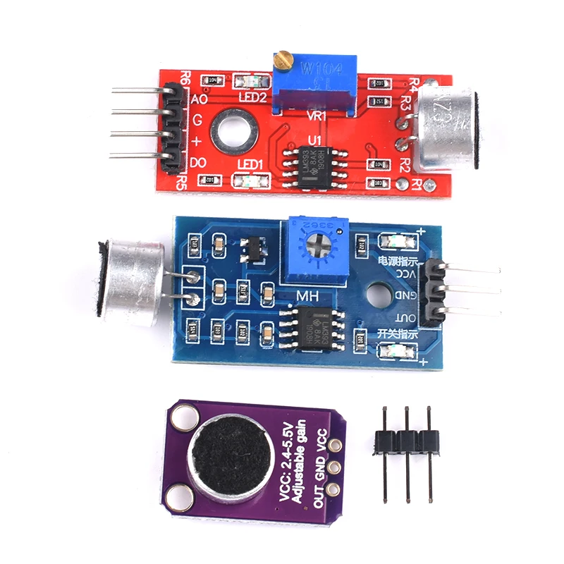 Selling Sound sensor module sound control  MAX4466 MAX9814switch detection whistle switch microphone amplifier For Arduino