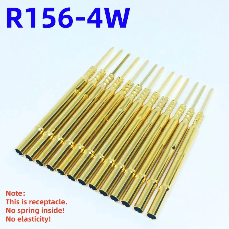 20/100PCS R156-4W Test Pin P156-B1 Receptacle Brass Tube Needle Sleeve Seat Wire-wrap Probe Sleeve Length 38mm Outer Dia 2.69mm