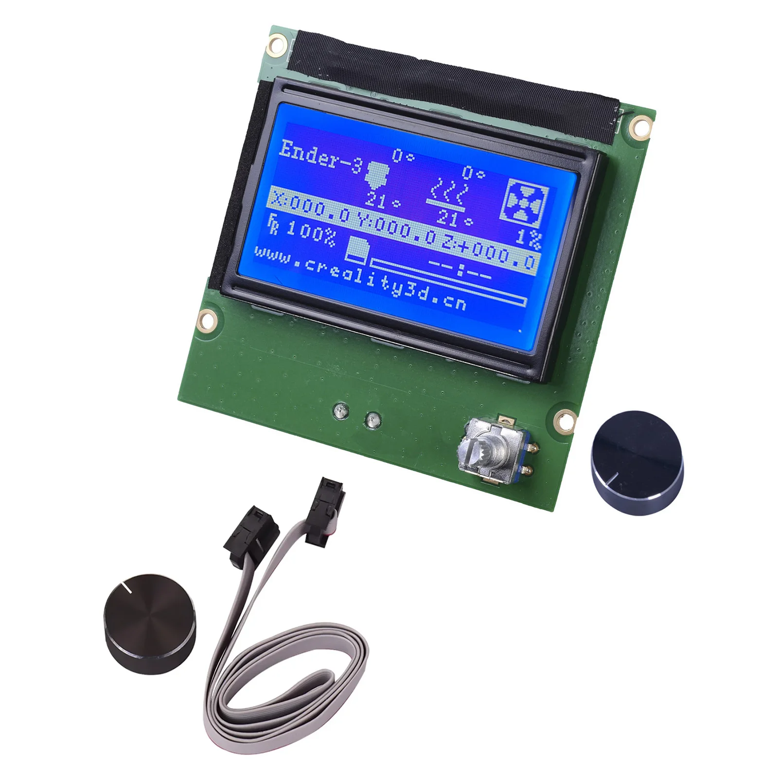 1 zestaw do drukarki 3D Creality Ender Ekran LCD z kablem zamiennym do drukarki 3D Creality Ender 3/3 Pro Akcesoria