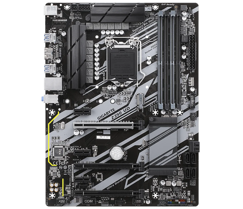 新しいギガバイト GA Z390 UD マザーボード LGA 1151 Z390