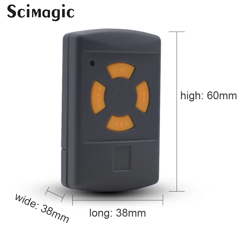 HORMANN 433hz codice fisso pulsante giallo HS2 HS4 HSM2 trasmettitore portatile 433.92MHz Garage telecomando apriporta