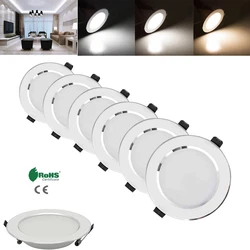 Możliwość przyciemniania LED wpuszczana lampa sufitowa typu Downlight 18W 15W 12W 9W 7W 5W 3W 110V 220V z lampami oświetleniowymi sterownika