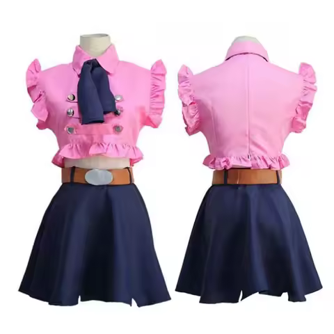 JIN XI Unisex Cos Elizabeth Liones Cosplay Costumes Halloween Christmas Party Dress Uniform Suits