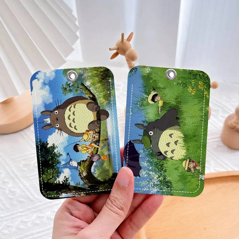 Kawaii T-Totoro Anime 1 unidad, tarjetero creativo de dibujos animados estilo INS para estudiantes, para tarjetas de comida, tarjetas de autobús, tarjetas de trabajo, etc.