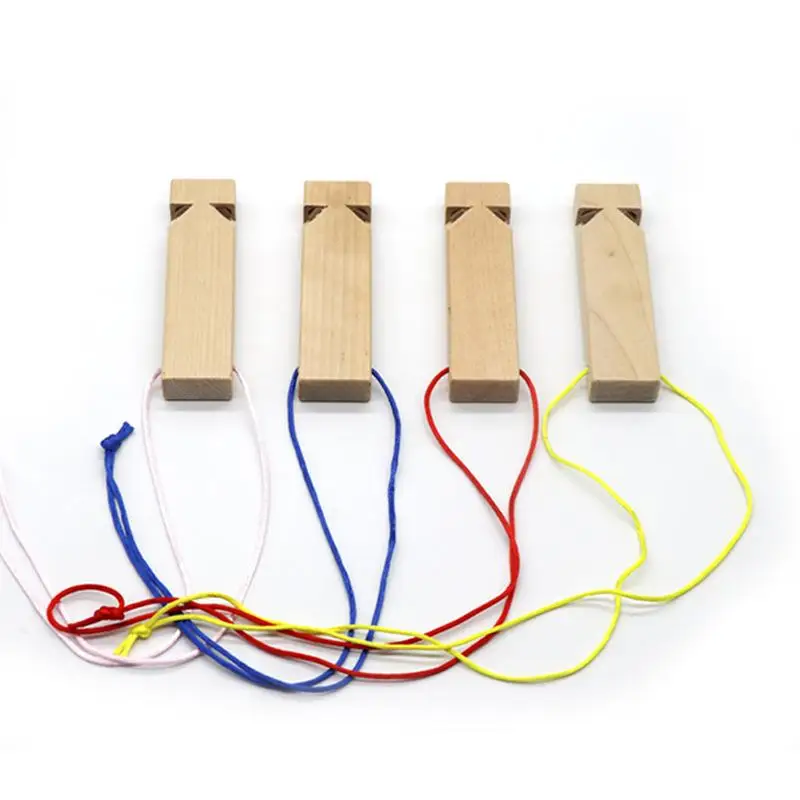 1 2Pcs Kids Wooden Train Whistle Toy Musical Teaching Aid for Learning Activities Supplies