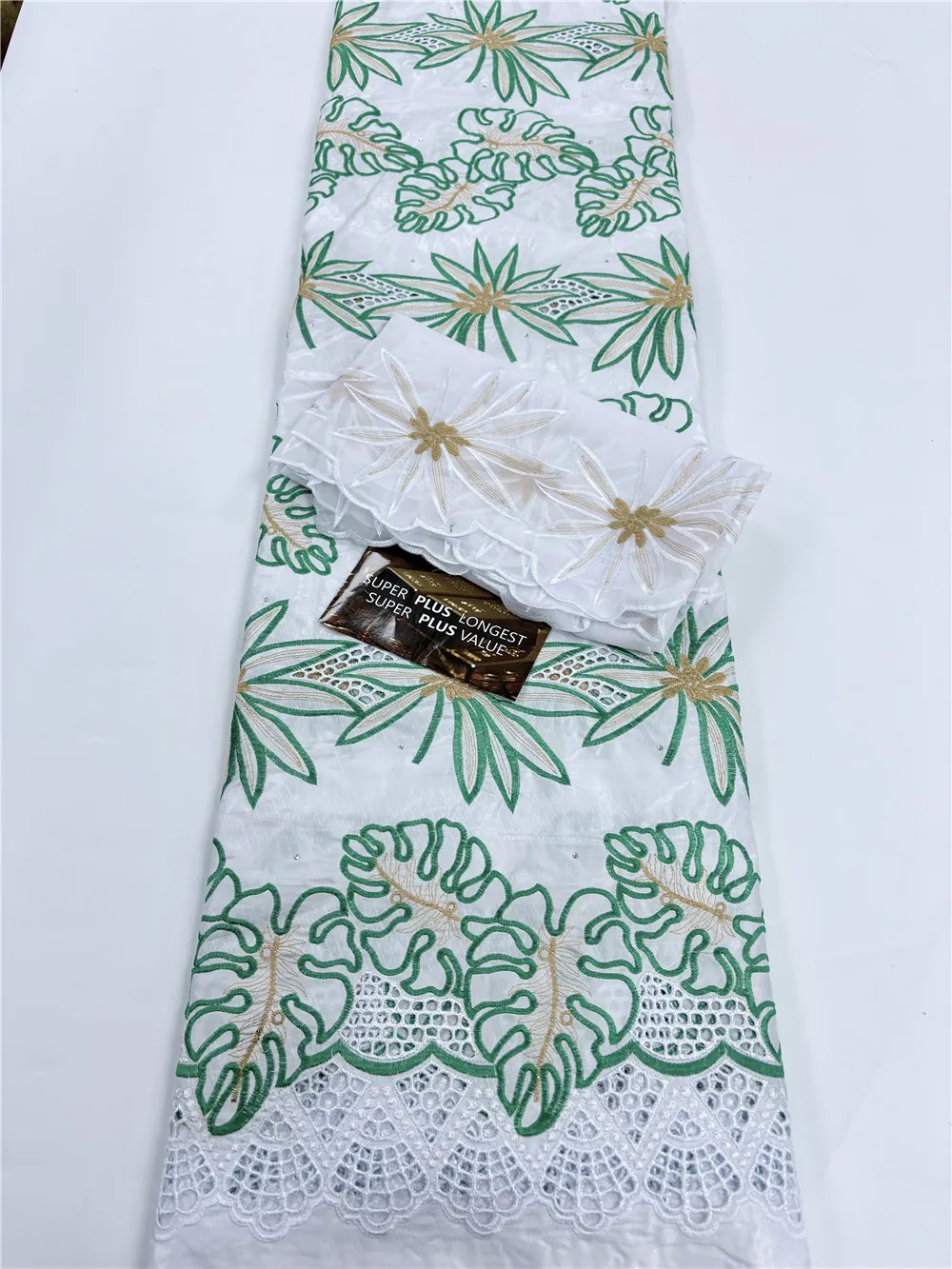 

5 + 2 ярда, 100% хлопок, африканский жаккардовый бассейн, ткань Bazin Riche Brode для мужчин или женщин, материал одежды, свадебная вечеринка 15A52