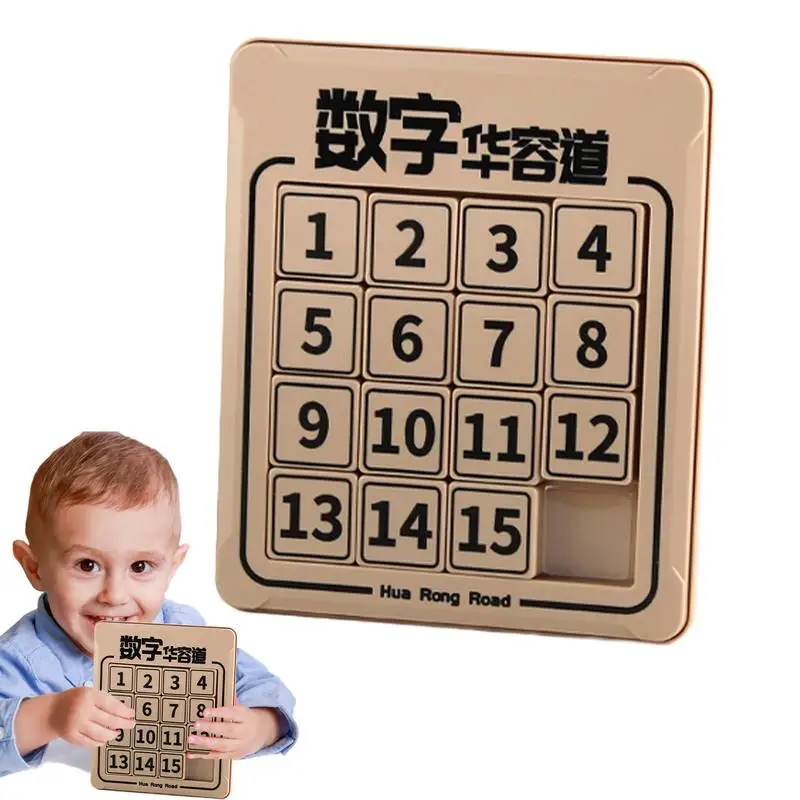 Magnetic Digital Huarong Road Jigsaw Puzzle Chinese Classical Children Clearance Intelligence Unlock Toys For Kids