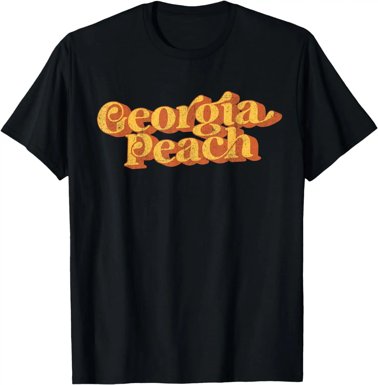 

Vintage Georgia Peach Funny Cute Retro 70's Summer Women's T-Shirt