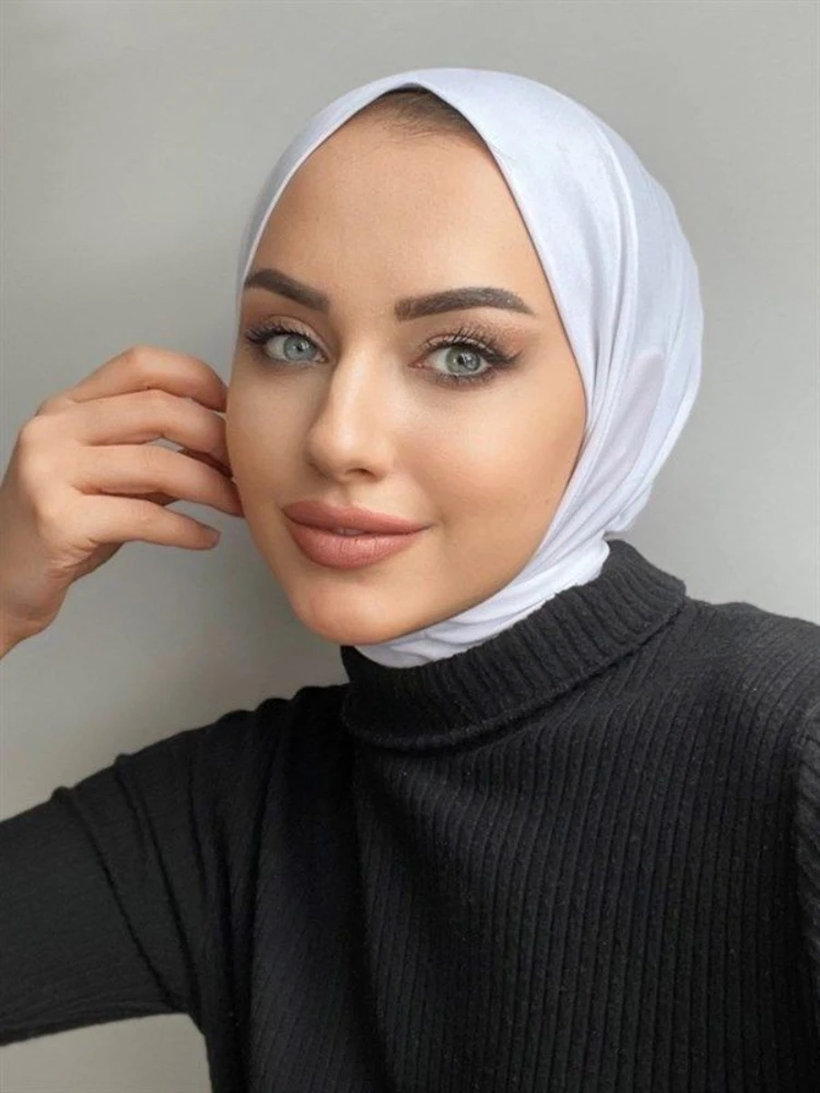 

New Instant Hijabs for Woman Turban Cotton Bonnet Hijab Jersey Turbans for Women Muslim Women Hat Hijab Cap Undercap Hoofddoek