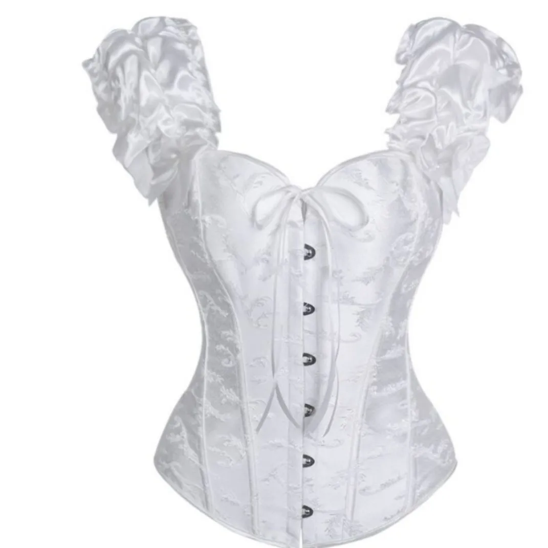 

Съемный корсет без бретелек с пышными рукавами и поддерживающий женский корректирующий топ для внешнего ношения