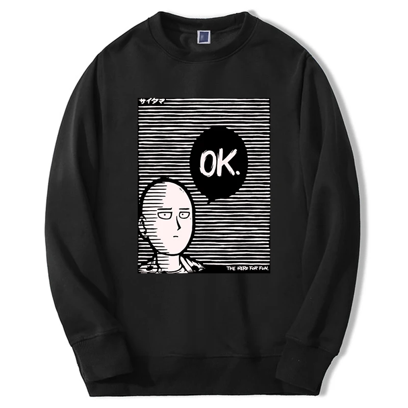 

One Punch Man Graphic Pullover Hoodie Anime Saitama Men/women Sweatshirts Oversize Fashion Streetwear Moletom Sudaderas Hombre