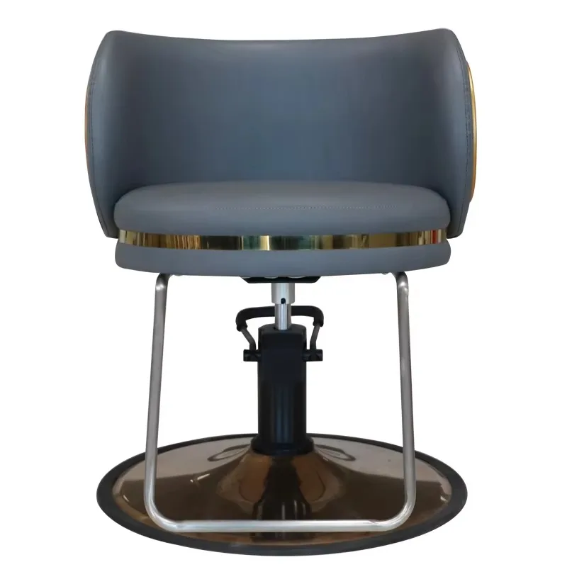 Small Children's Wood Grain Base Barber Chair Customizable Color Salon Chair for Barber Shop