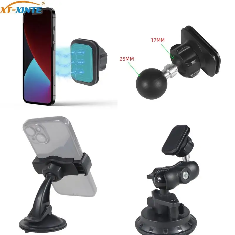 

Универсальный магнитный автомобильный держатель с шаровой головкой 17 мм, магнитное крепление для телефона, подставка для телефона, поддержка GPS для Gopro Insta360 Pocket3, кронштейн
