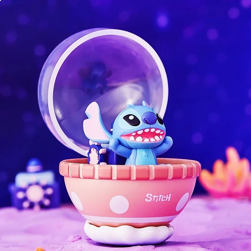 Autentico Disney Stitch interstellare Shuttle Series Blind Box Home Desktop Car Decoration Cute Doll regali giocattolo fatti a mano