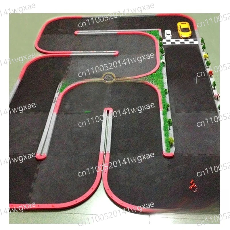 4WD RC Car Racing Track 3x2M Mini Track with Timing Function Car Scene Decorative Accessories