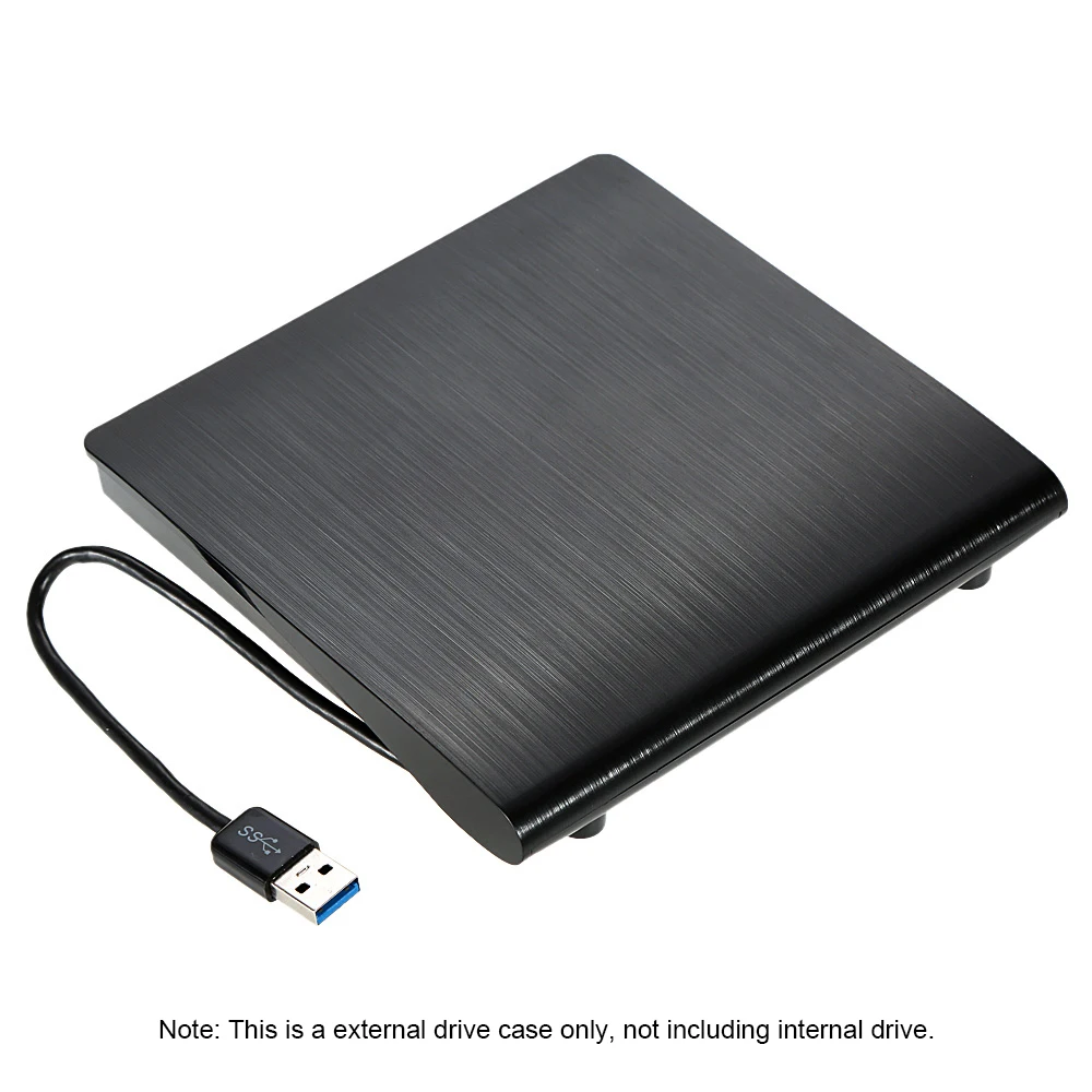 

Ultra Slim Portable USB 3.0 SATA 12.7mm External Optical Disk Drive Case Box for PC Laptop Notebook