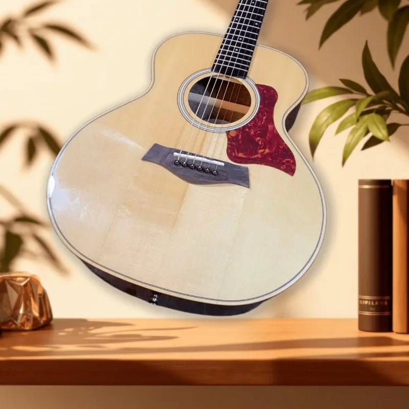 36 Inch GSmini Acoustic Guitar Solid Spruce Top Rosewood Back and Sides Natural Color Folk Guitar Professional Performance