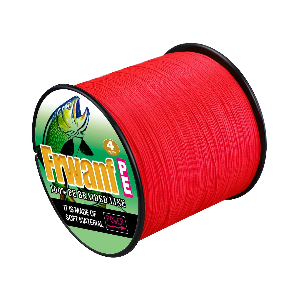 PE Material Spinning 500M 1000M Thread 4 Braid 2-100LBS Test Braided Fishing Line Ice Saltwater Fishing Cord Never Faded Color