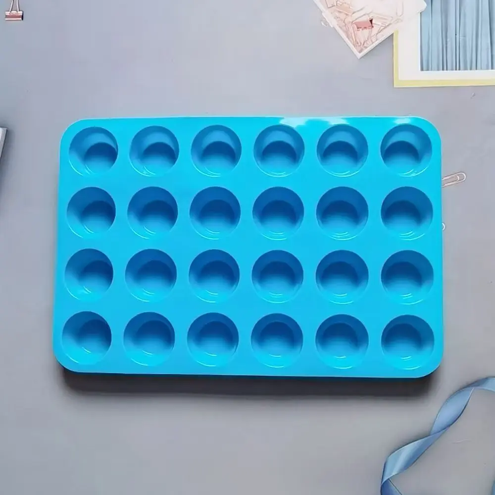 Moldes de bolo de silicone, mini moldes de bolo resistentes ao calor, grandes moldes de pirulito de pudim de bolo de arroz