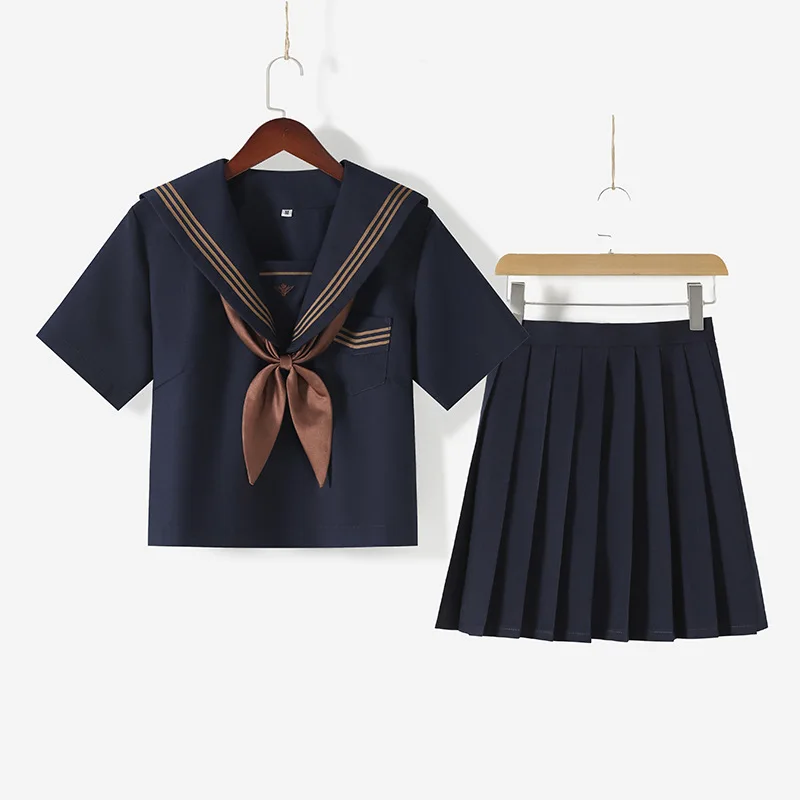 Cyanosis Orthodox College Style Japanese and Korean Student Uniform JK Uniform Anime Cosplay Sailor Uniform Class Top and Skirt