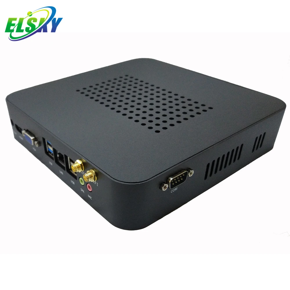 New ELSKY X86 Single Board Computer Dual Lan Mini Pc with CPU 5th Gen Broadwell Core I5-5200U 5257U DDR3 Max 16G HD4006