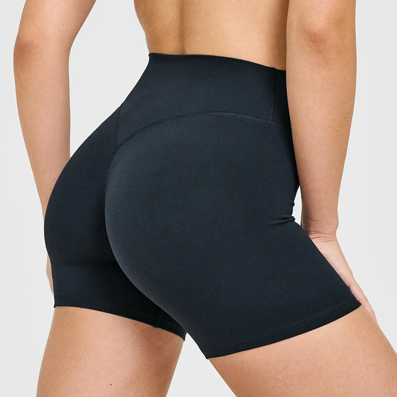 Seamless High Waist Tummy Control Biker Shorts Women Peach Butt Lifting Yoga Pilates Training Running Fitness Short Leggings