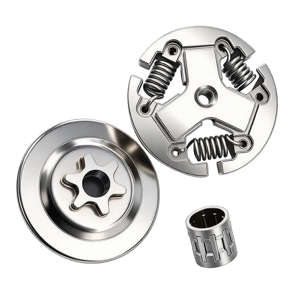 For Echo CS370F CS400F Clutch Drum Assembly Kit 3/8LP Pitch 6 Tooth Sprocket Drum with Clutch and Needle Bearing