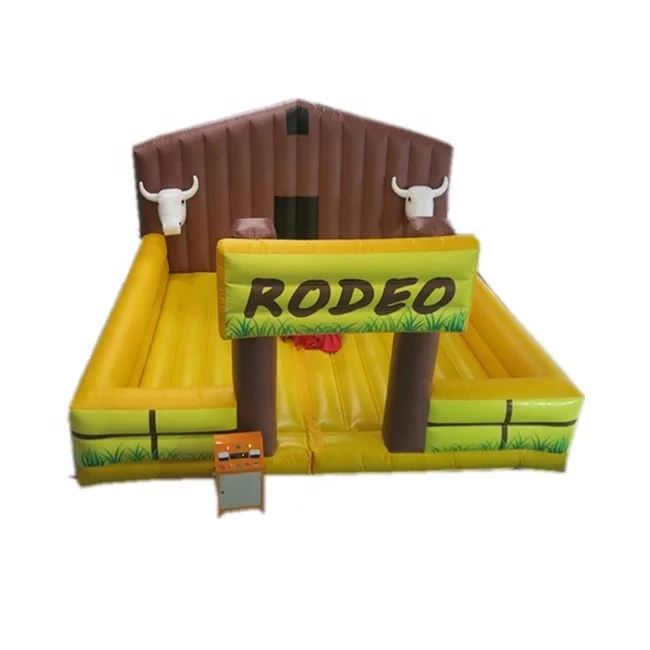 High quality Mechanical Bull Rodeo With Inflatable Mattress /Inflatable Mechanical Bullfighting for Kids and adults
