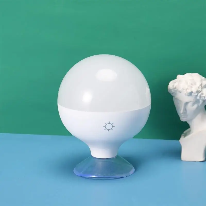 M6CF LED Makeup Light with Suction Cup Rechargeable Battery Adjustable Brightness