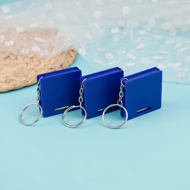 Thước dây móc khóa mini nâng cấp với hình vuông & Thước thép mức bong bóng 1 mét Thước dây cho hộ gia đình