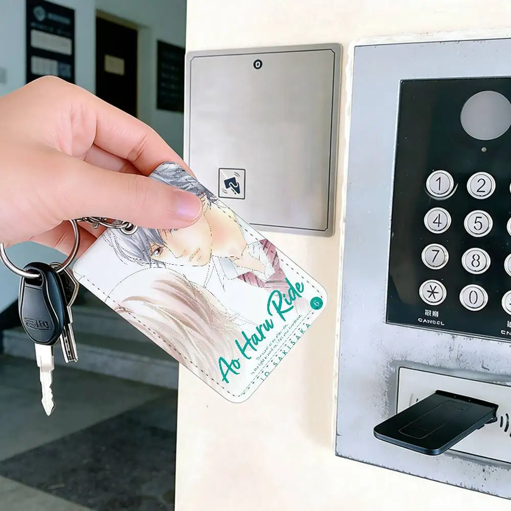 Ao Haru Ride Anime-Kartenhalter, geeignet für Bank-, Geschäfts- und Arbeitskarten, Kreditkarten, Ausweise, Taschenhalter, Schlüsselanhänger – Detail 10