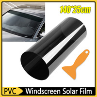 Anti-UV Front Windscreen Solar Film 140x25cm Car Windscreen Tinted Clear Solar Film Glass Summer Anti-UV Protector Sticker Films