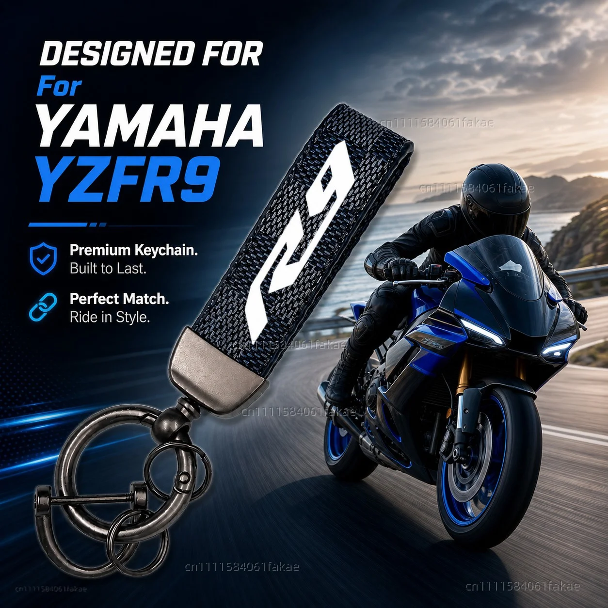 For YAMAHA YZFR9 YZF-R9 YZF R3 R6 R7 R9 2025 Motorcycle Keychain Custom Logo Gift for Rider Men Women