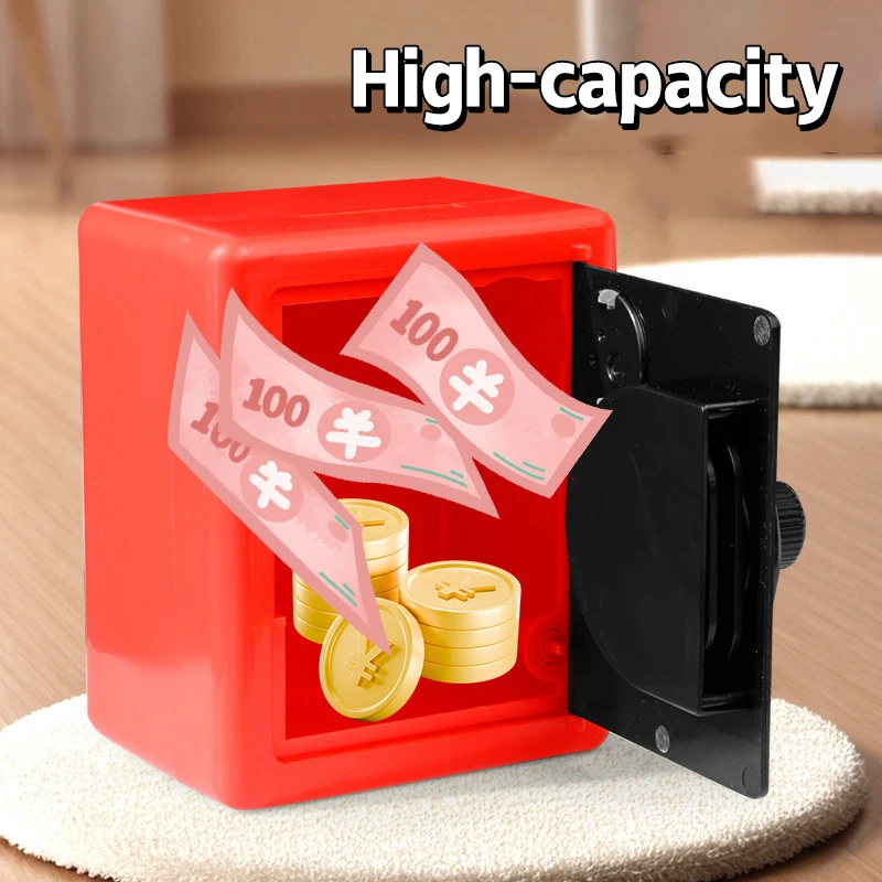 Rotate Password Piggy Bank Mini Coin Piggy Bank Money Boxes Combination Lock Coin Saving Banknote Cash Safe Box Children Toy