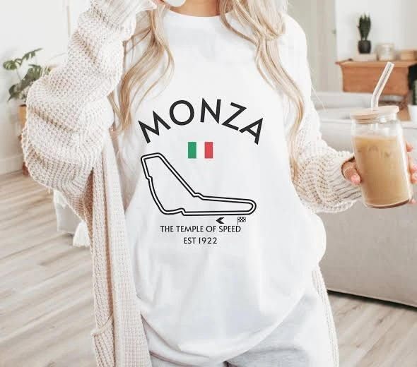Monza Race Track T-Shirt 2026 New Unisex Cotton Tee Monza Autodromo Nazionale Italy F1 Racing Fan Short Sleeve Casual Streetwear