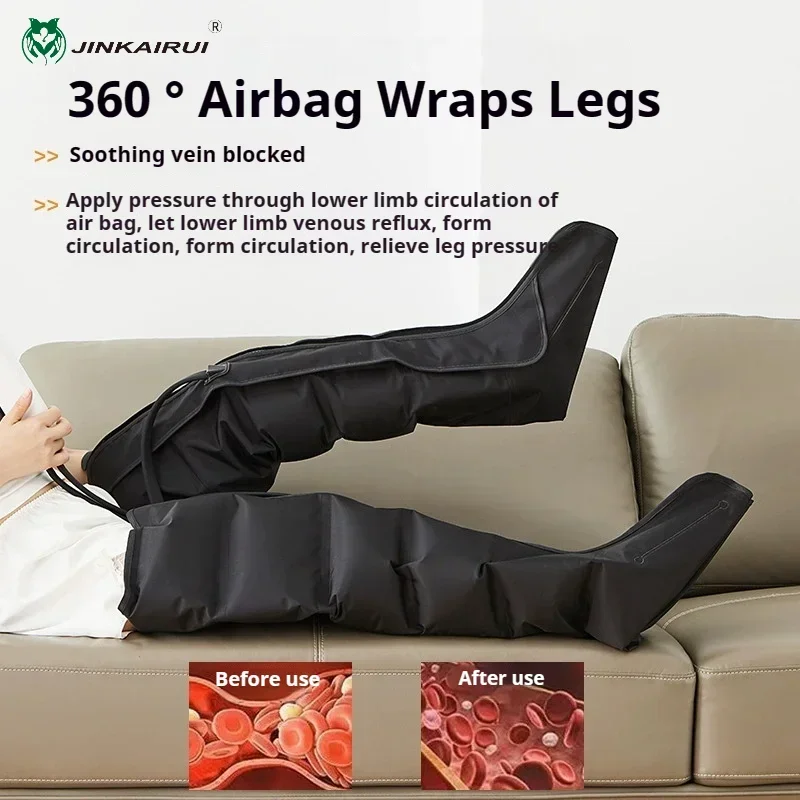 Professional Leg Massager European Standard Plug Airbag Compression Massage System with Dynamic Compression Function