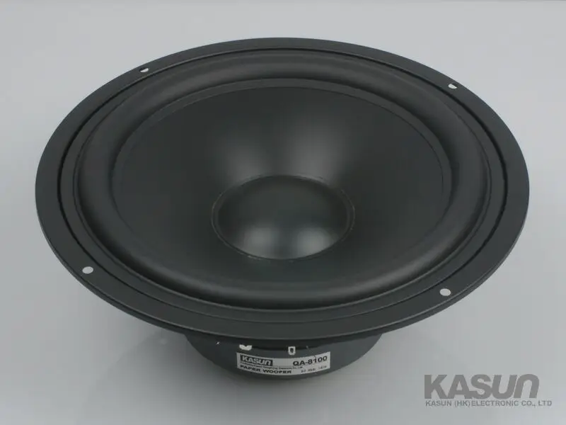 1 Pieces Original KASUN QA-8100/QS-8210 8\'\' Home Audio DIY HiFi Woofer Speaker Driver Unit Black PP Cone 8ohm/140W D210-218mm