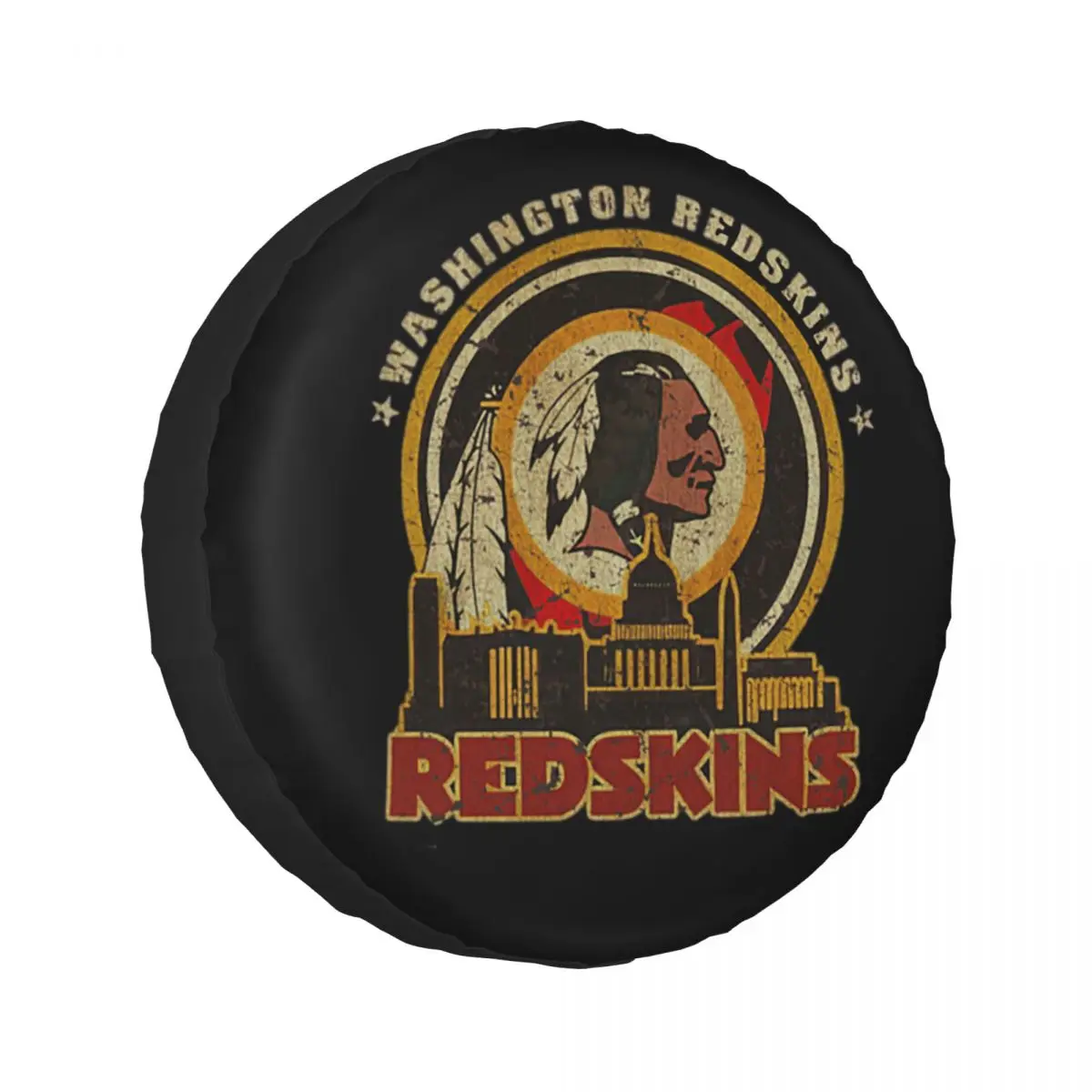 

Custom Vintage Washington Redskins 1937 Forever Spare Tire Cover for Jeep SUV RV 4WD Mitsubishi 4x4 Wheel Protector Covers