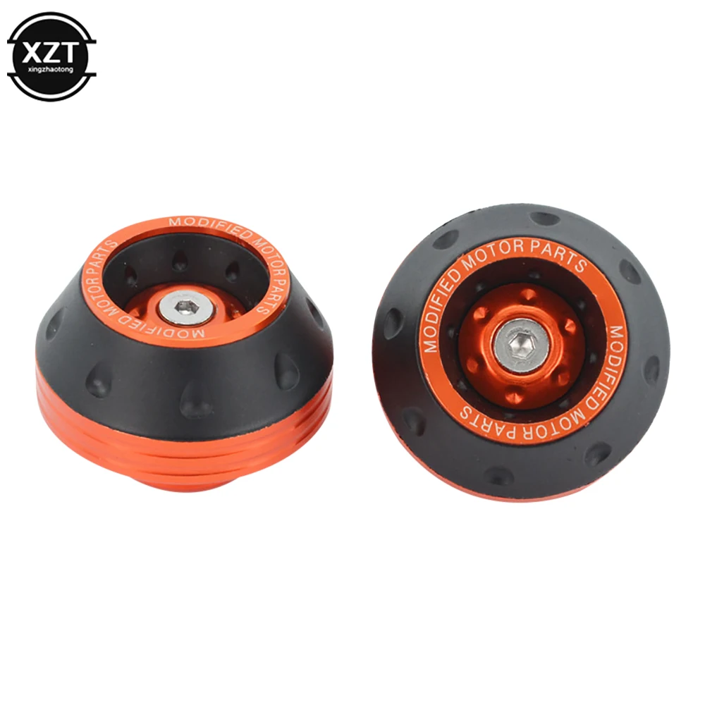 2PCS Motorrad Crash Protector Rad Schutz Pads Motorrad Motocross Reifen Rahmen Slider Bunte Moto Ausrüstung Zubehör