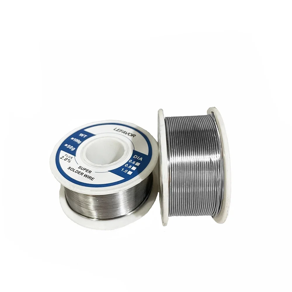 0.8mm 1.0mm 20g 50g 100g Soldering Tin Wire Tin Melt Rosin Core Solder Soldering Wire Roll No-clean FLUX 2.0%