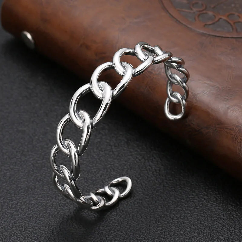 

Stylishs925 sterling silver bracelet chain casualelegant korean national trend easiest for match women's jewelry accessories