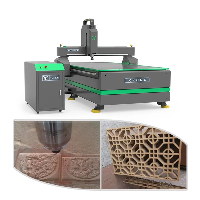 Xunke hot sale 3 axis router cnc 2000x3000 Customized wood acrylic cutting 1300x2500 4*8ft cnc router price machines for wood