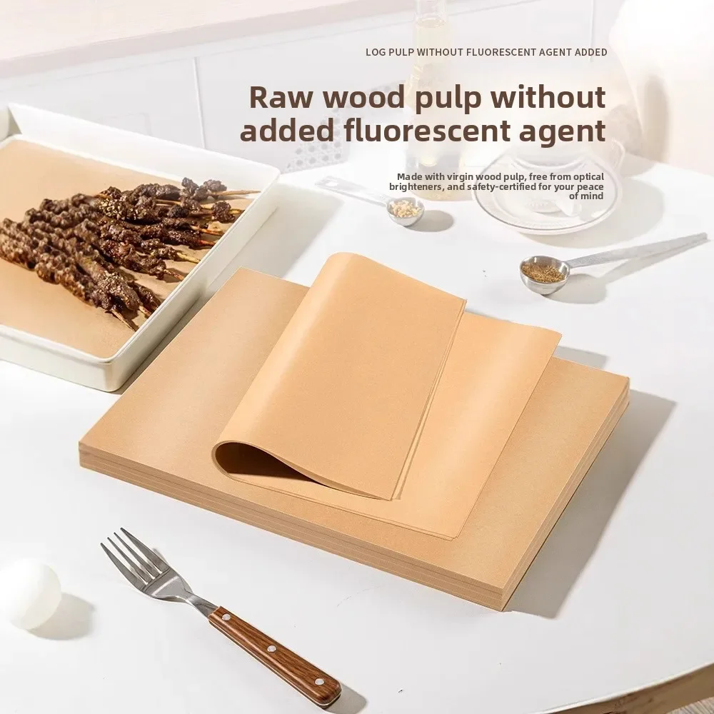 50/100Pcs Unbleached Baking Paper Non Stick Parchment Sheets